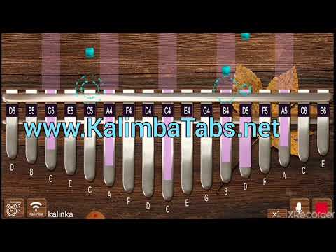 Kalinka Kalimba Tabs Letter Number Notes Tutorial Kalimbatabs Net
