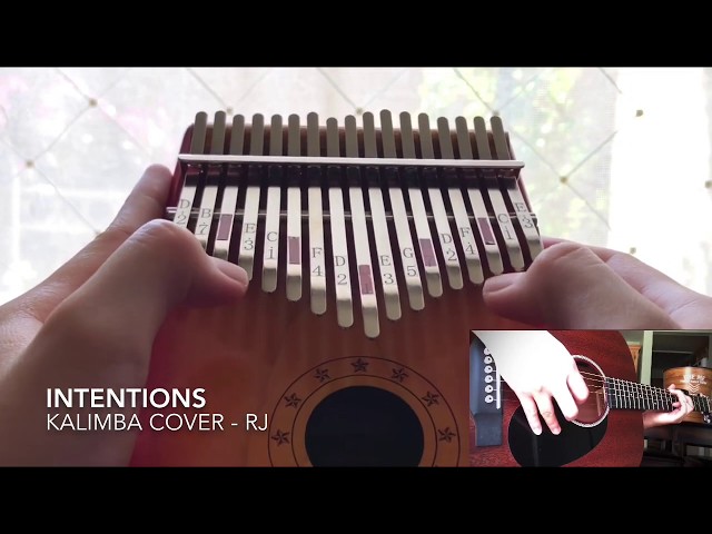 Intentions - Justin Bieber Kalimba Tabs Letter & Number Notes Tutorial - KalimbaTabs.net