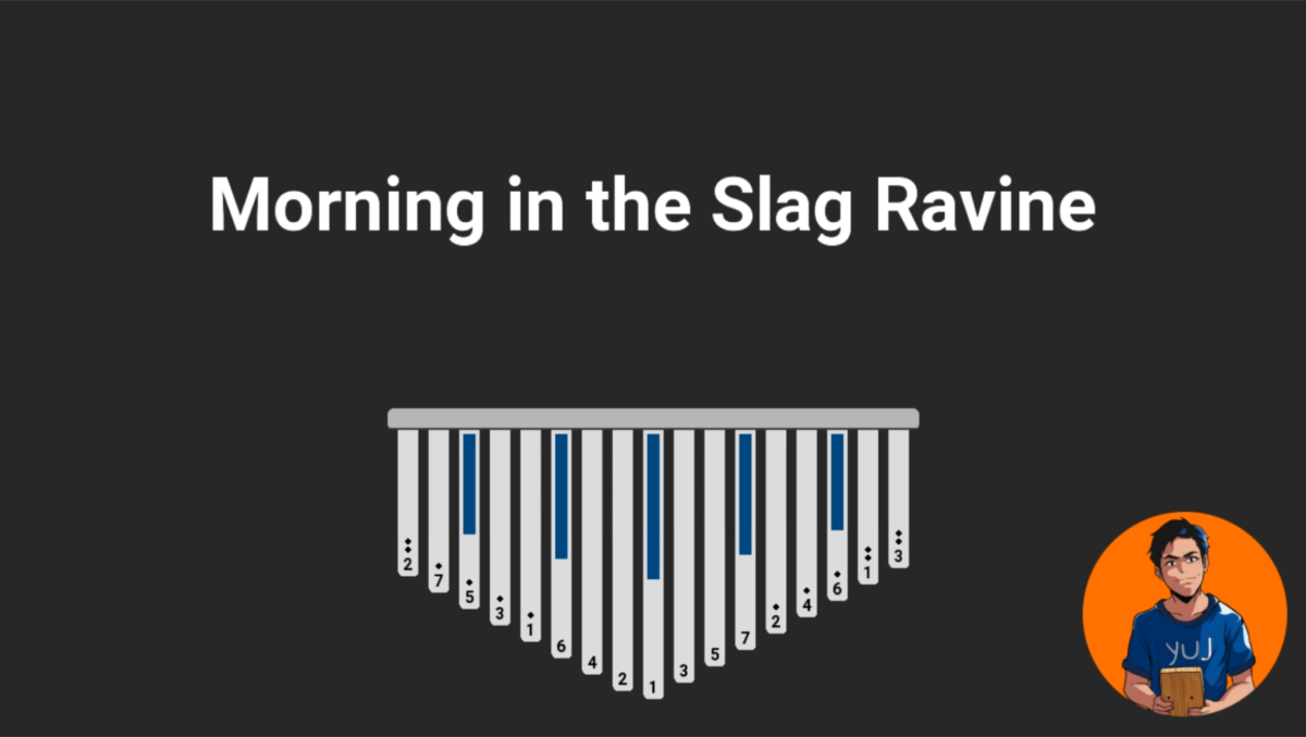 Morning in the Slag Ravine Kalimba Tabs Letter & Number Notes Tutorial ...