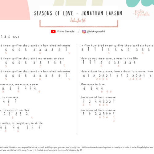 Seasons-of-Love-Jonathan-Larson-Kalimba-Tab-500x500 Seasons of Love 
