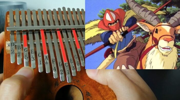 Princess Mononoke - Ashitaka Theme Advanced Kalimba Tabs princess mononoke lullaby Ghibli ashitaka theme ashitaka2-702x390 Princess Mononoke - Ashitaka Theme