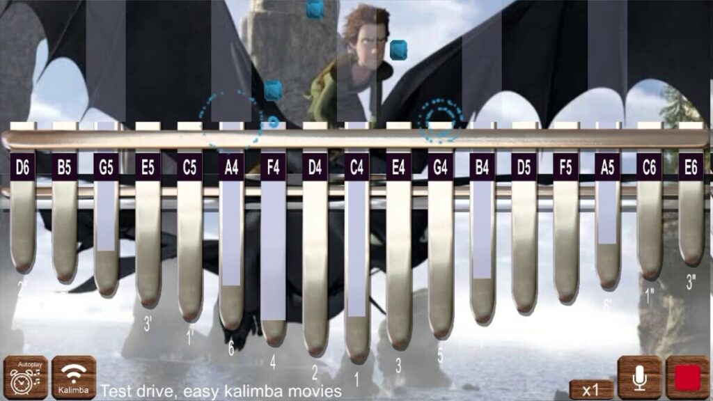 Test drive How To Train Your Dragon Kalimba Tabs Letter & Number Notes Tutorial