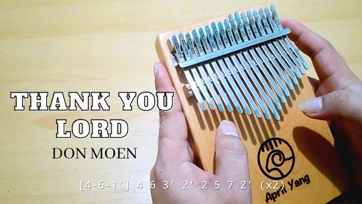 Thank You Lord Don Moen Kalimba Tabs Letter Number Notes Tutorial Kalimbatabs Net