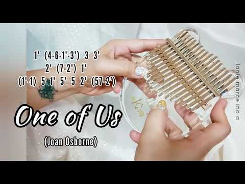 What if God One of Us - Joan Osborne Kalimba Tabs Letter & Number Notes Tutorial - KalimbaTabs.net