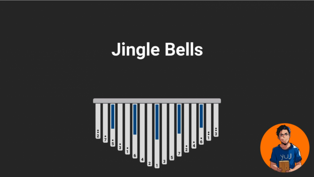 Jingle Bells Kalimba Tabs Letter & Number Notes Tutorial