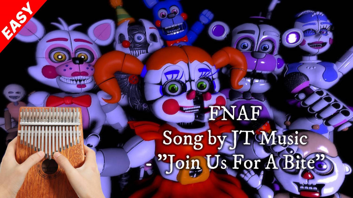 🧸Join Us For A Bite - FNAF Sister Location Song JT Music Kalimba Tabs  Letter & Number Notes Tutorial 