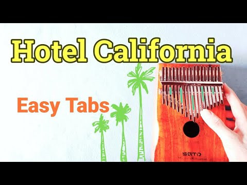 Hotel California - Eagles Kalimba Tabs Letter & Number Notes