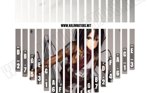 Kalimba Tine Sticker: Attack on Titans Mikasa #1 Kalimba Printable Stickers Attack on Titans sticker attack-on-titans-mikasa-sticker-613x390 Kalimba Tine Sticker: Attack on Titans Mikasa #1