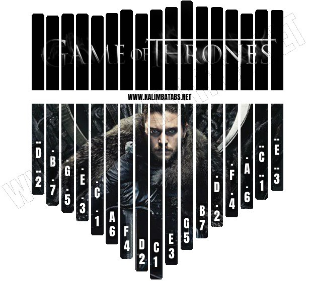 game-of-thrones-john-snow-sticker Kalimba Tine Sticker: Game of Thrones John Snow  