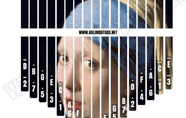 girl-pearl-earring-613x390 Kalimba Tine Sticker: Girl with a Pearl Earring Painting 