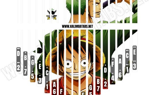 luffy-zoro-sticker-608x390 Kalimba Tine Sticker: One Piece Luffy & Zoro  