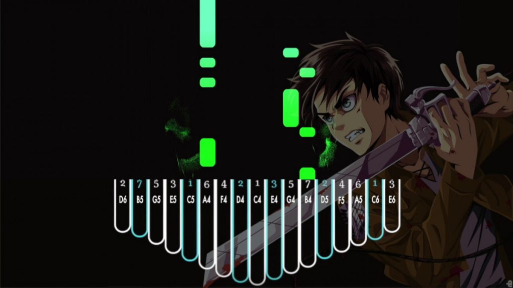 Attack On Titan Season 3 OP (YOSHIKI Ft HYDE) Kalimba Chords/Tabs Levi's Choice (ThanksAT:T-KT) - Attack on Titan S3 Kalimba Tabs Letter & Number Notes Tutorial - KalimbaTabs.net