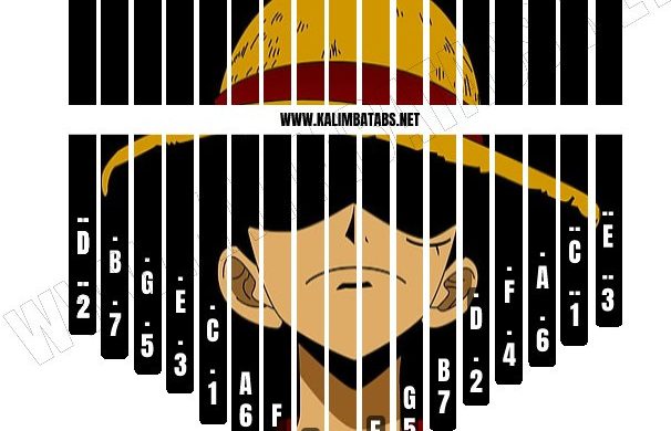 one-piece-luffy-sticker-2-606x390 Kalimba Tine Sticker: One Piece Luffy #3 