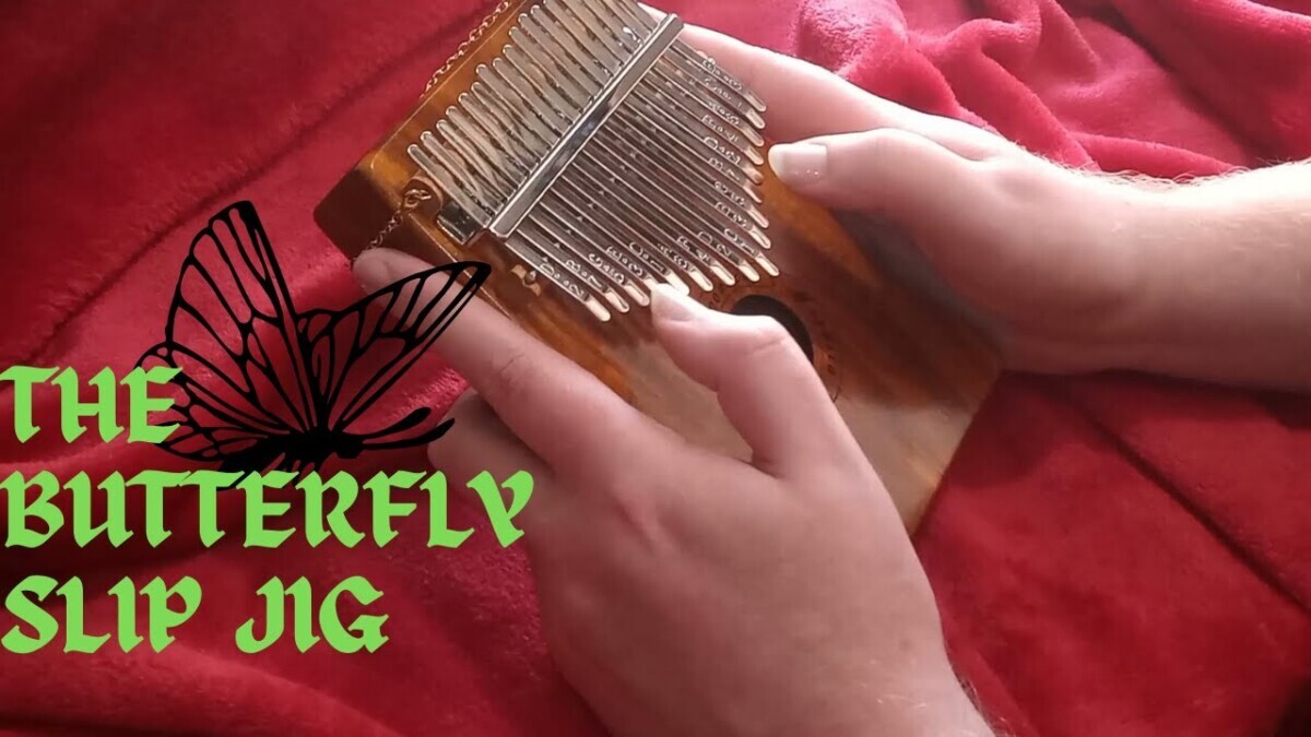 The Butterfly Slip Jig Kalimba Tabs Letter & Number Notes Tutorial