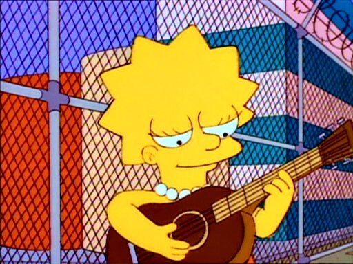 LisaPlaying-de6122d0 Union Strike Folk Song (Simpsons s04e17) 