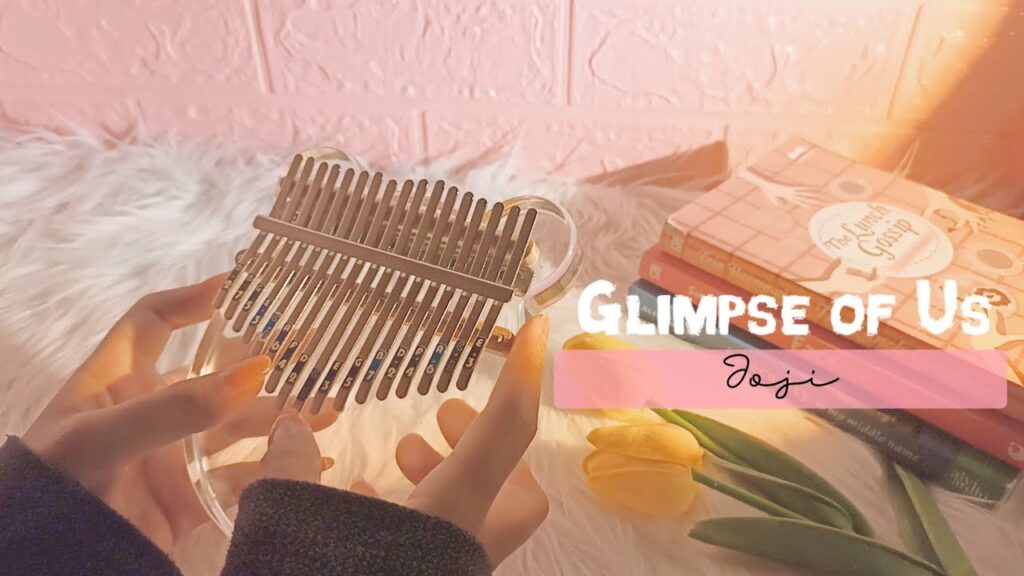 Glimpse of Us Song - JOJI (Intermediate) Kalimba Tabs Letter & Number ...