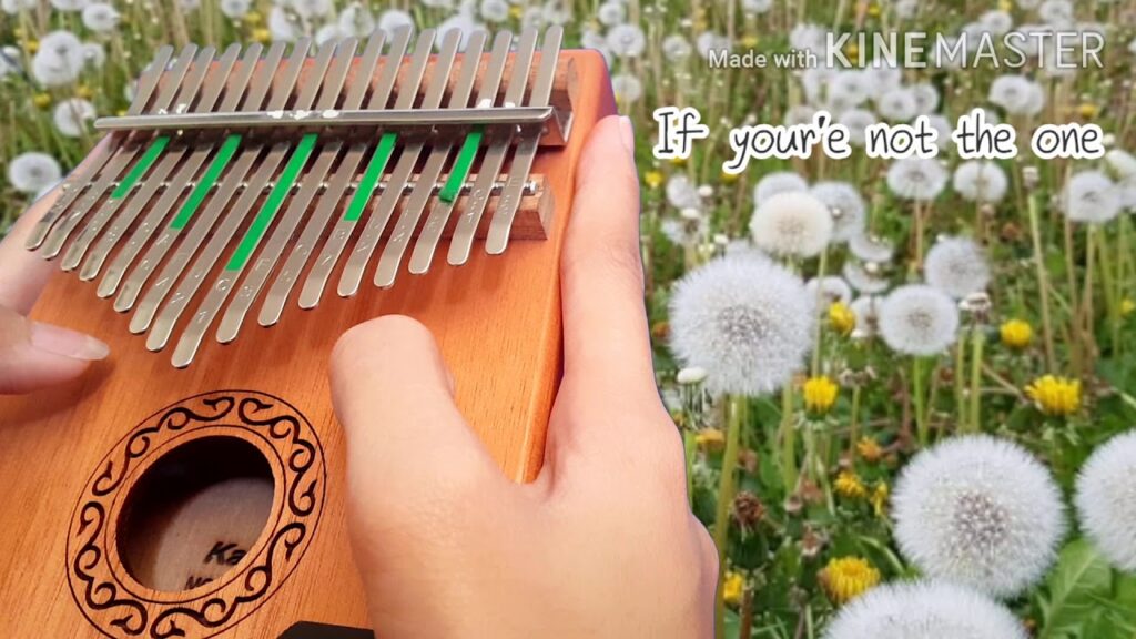 If you re not the one song daniel bedingfield kalimba tabs letter