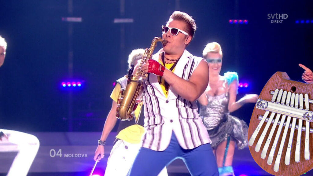 Epic Sax Guy 8 key kalimba Kalimba Tabs Letter & Number Notes