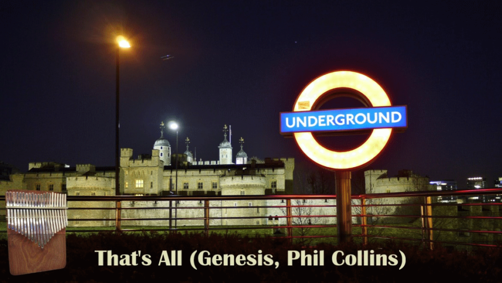 That s All Genesis Phil Collins 21 Key Kalimba Cover G major That s all genesis phil collins 21 key kalimba cover g major
