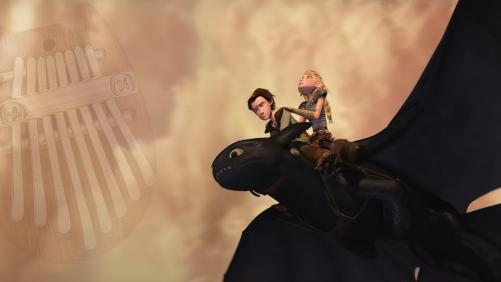How to train your dragon - Romantic Flight - 8 key kalimba Kalimba Tabs ...