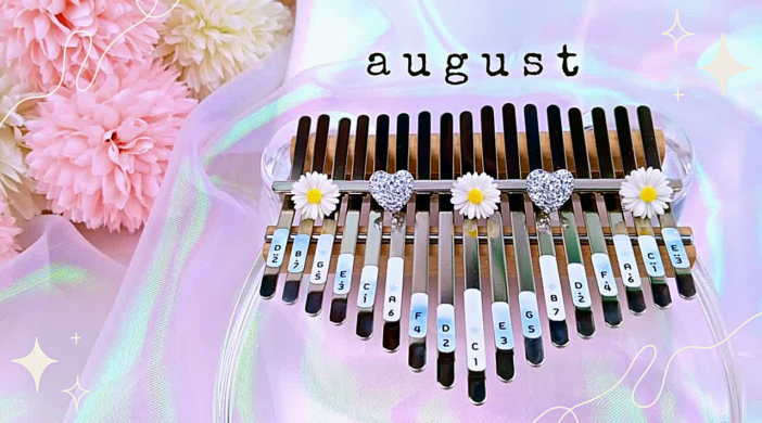 Cute-Black-and-White-Song-Playlist-YouTube-Thumbnail-1-702x390 August - Taylor Swift (Easy Kalimba Tabs Tutorial)  