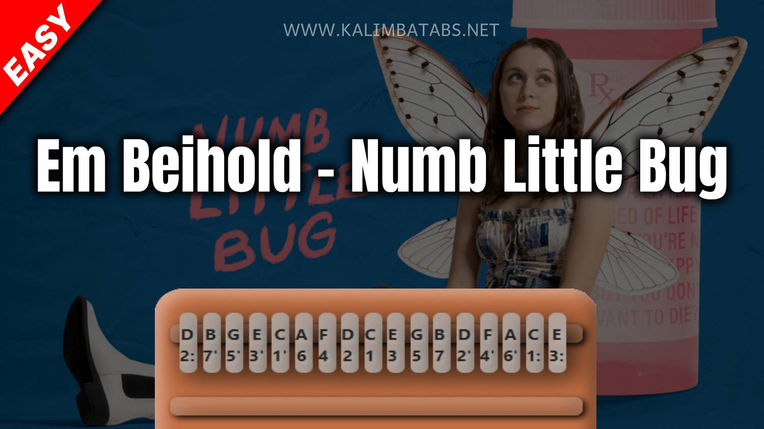 Numb Little Bug Kalimba Tabs Letter & Number Notes Tutorial