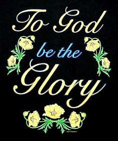togodbetheglory To God Be The Glory 