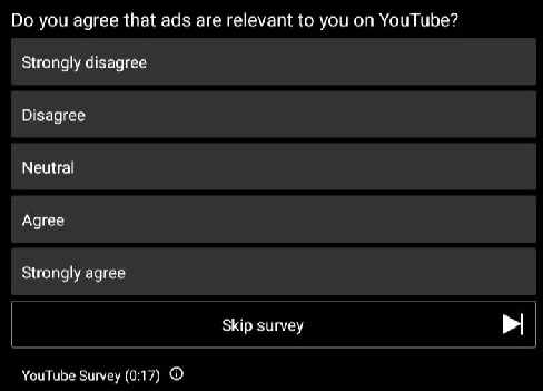 youtbesurvey Youtube Survey Ad tune 