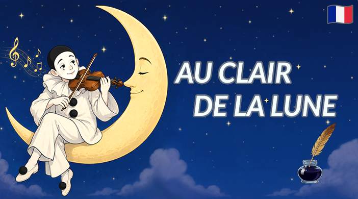 clairlune Au clair de la lune - Traditional French Song 