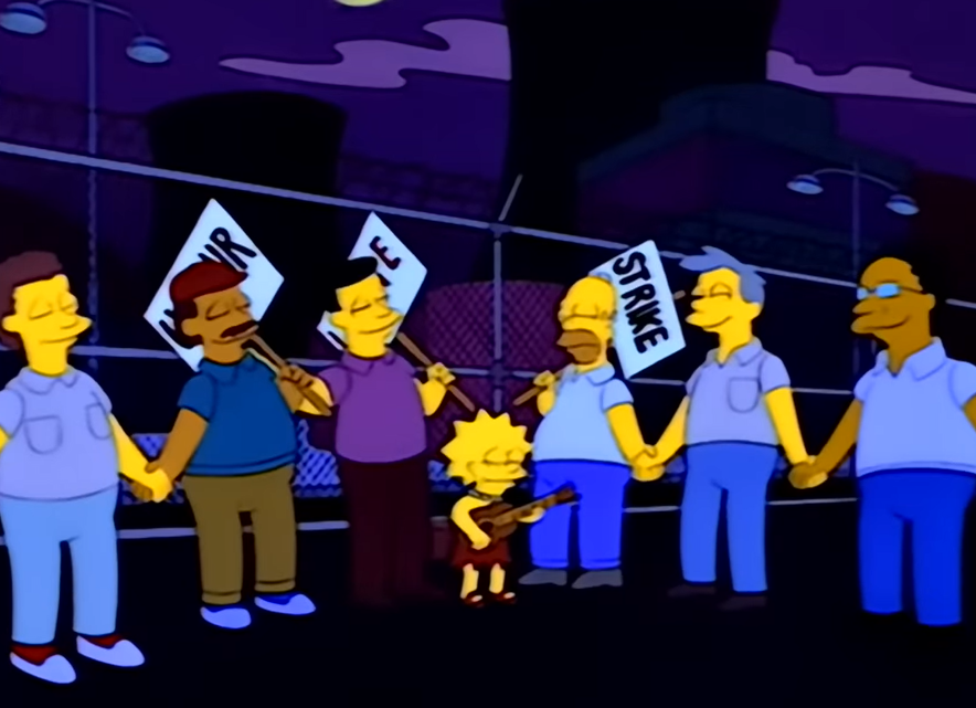 Union-Strike-Folk-Song Union Strike Folk Song - The Simpsons / Last Exit to Springfield  